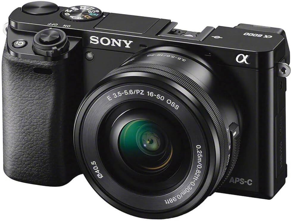 Sony Alpha a6000 Mirrorless Digital Camera with 16-50 mm Lens, 24 MP (White)