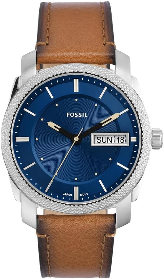 Fossil Machine Men's Watch with Stainless Steel or Leather Band, Chronograph or Analog Watch Display