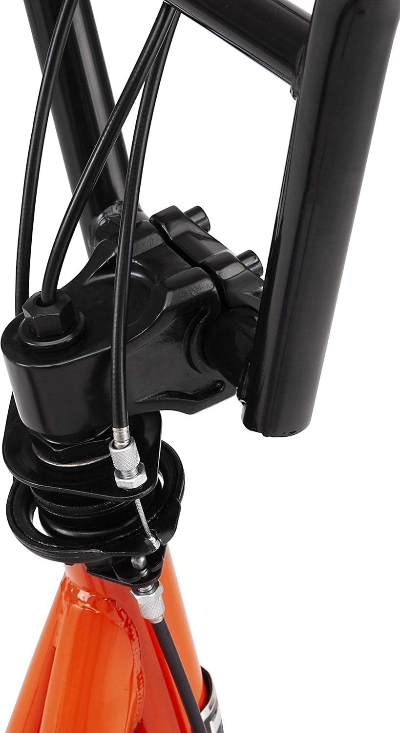 Mongoose Trace Air Non-Electric Scooter for Youth Boys Girls Age 8+ Year Old, Max Weight of 220 lbs., 12-Inch Air Tires, Non-Folding Design, Adjustable Height Stem, BMX-Style Handlebar, Wide Foot Deck