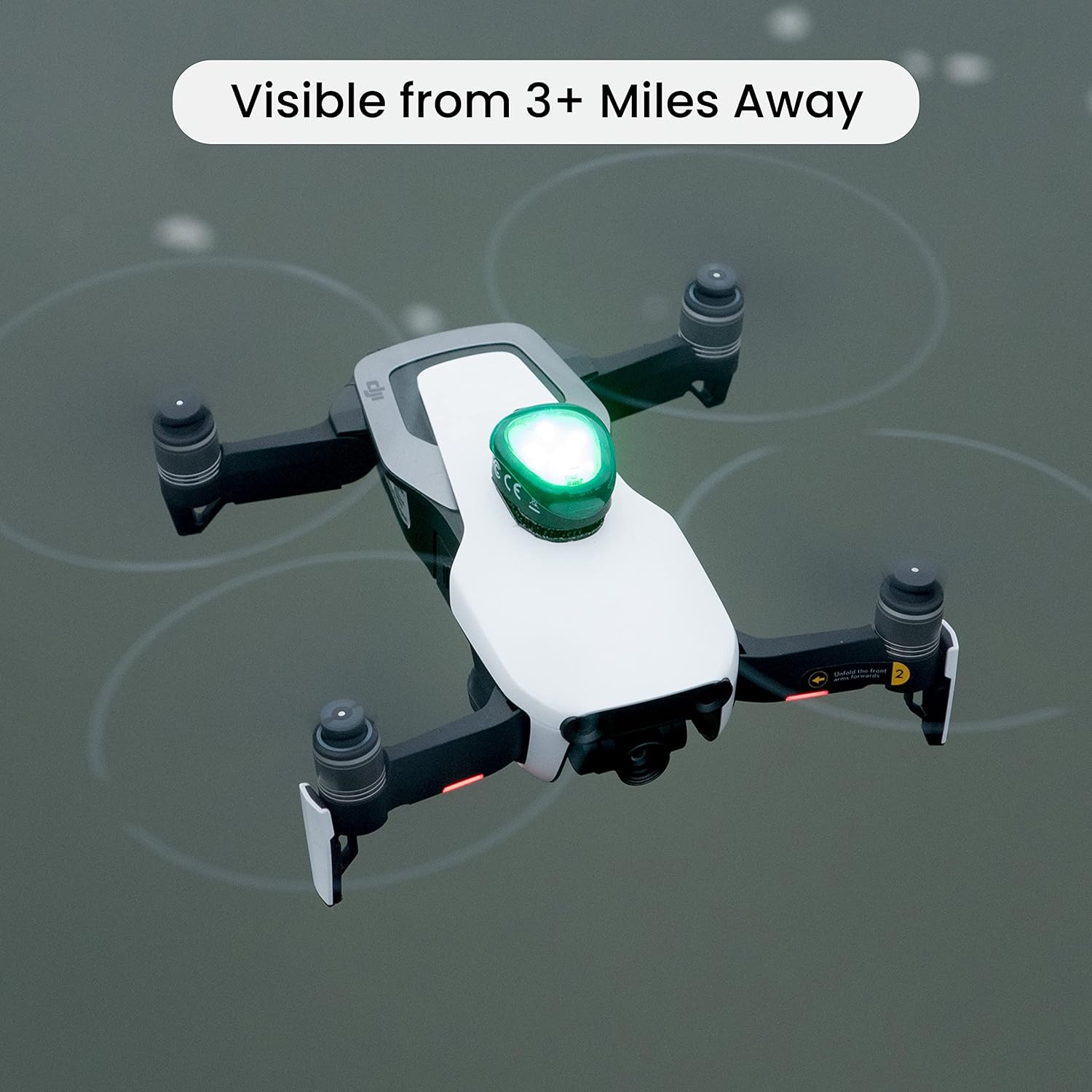 Lume Cube - Drone Strobe - Iluminación anticolisión - Luz anticolisión FAA - Se adapta a todos los drones - Batería de larga duración - DJI Mini, Mavic, Phantom, Inspire, Matrice