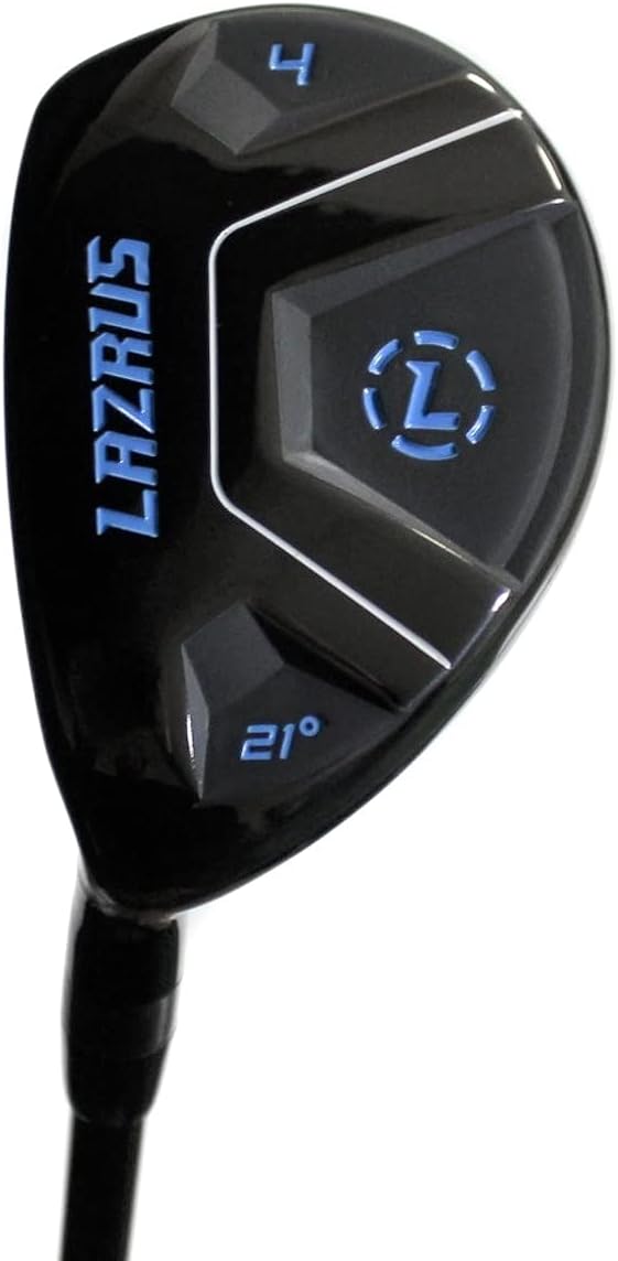 LAZRUS GOLF Premium Hybrid Golf Clubs for Men - 2,3,4,5,6,7,8,9,PW Right Hand & Left Hand Single Club, Graphite Shafts, Regular Flex