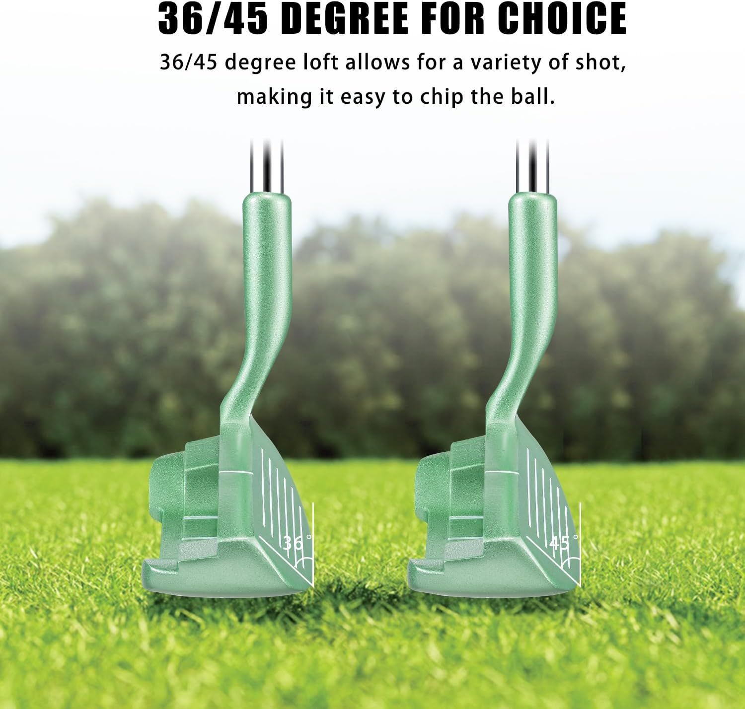 MAZEL Chipper Club Pitching Wedge for Men & Women,36/45 Degree - Save Stroke from Short Game,Right Hand