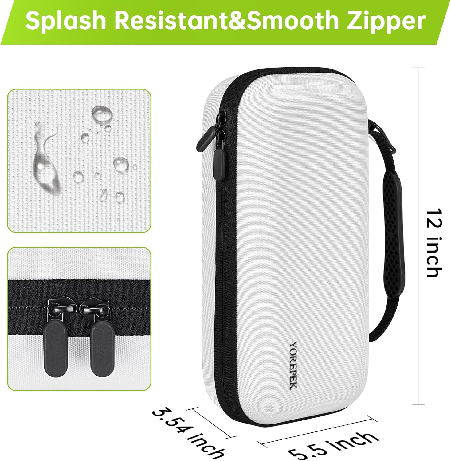 YOREPEK Golf Glove Holder with Removable Golf Glove Shaper, Protective Hard Shell Golf Accessories Case Bag with 2 Dividers Fits Balls, Tees, Markers, Divot Tools, Golf Essentials, Golf Gifts for Men