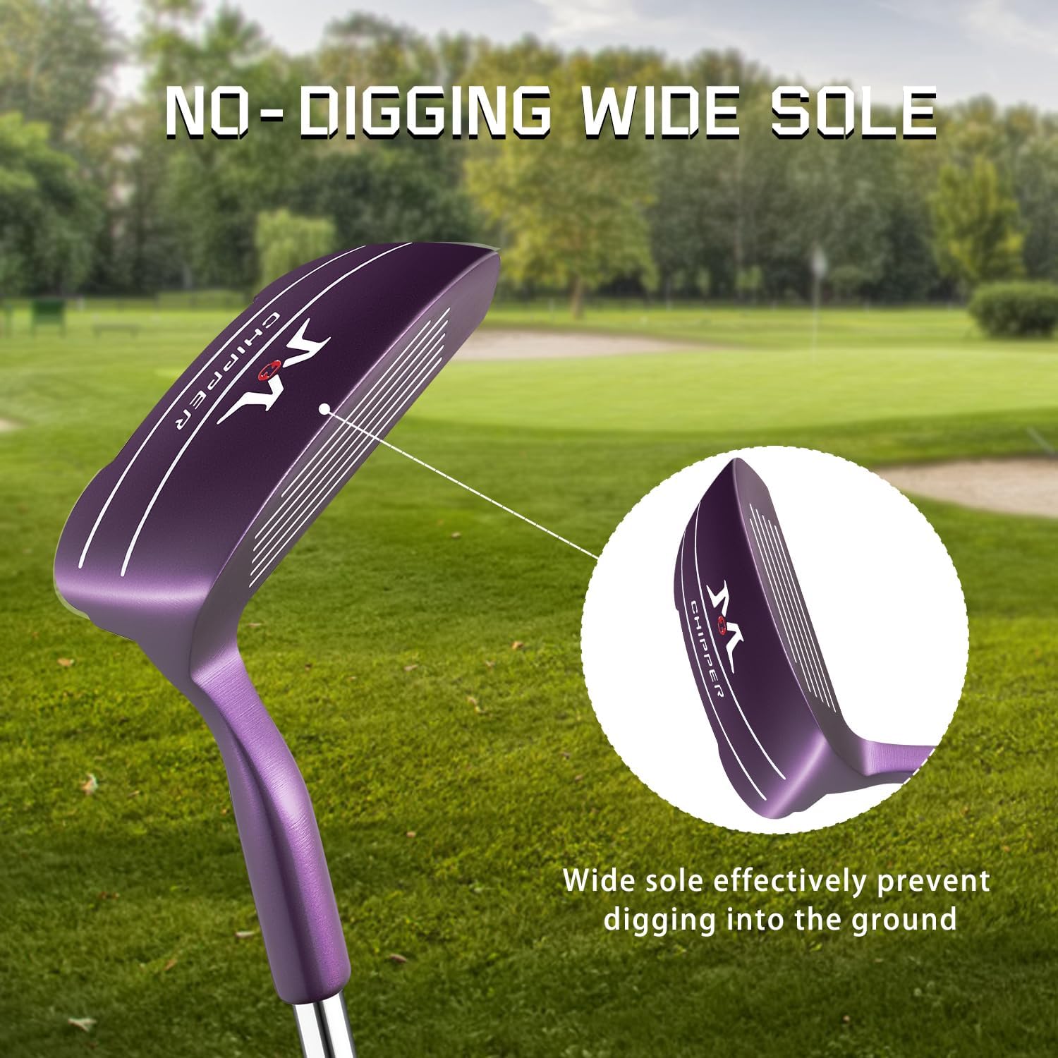 MAZEL Chipper Club Pitching Wedge for Men & Women,36/45 Degree - Save Stroke from Short Game,Right Hand