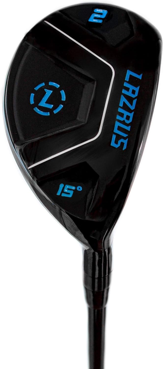 LAZRUS GOLF Premium Hybrid Golf Clubs for Men - 2,3,4,5,6,7,8,9,PW Right Hand & Left Hand Single Club, Graphite Shafts, Regular Flex