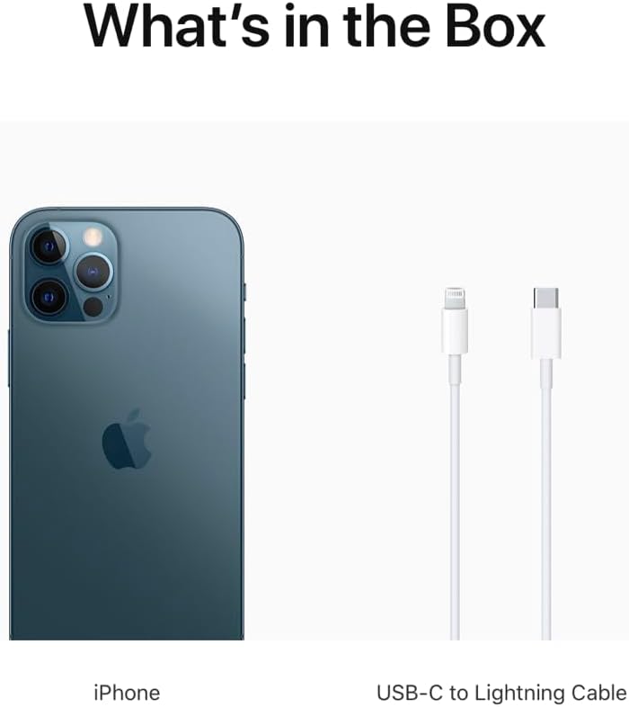 Apple iPhone 12 Pro Max, 256GB, Pacific Blue - Fully Unlocked (Renewed)