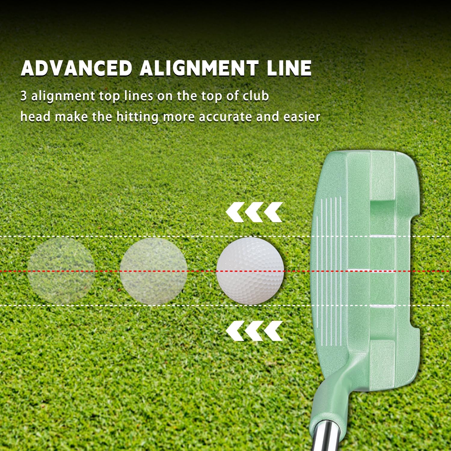 MAZEL Chipper Club Pitching Wedge for Men & Women,36/45 Degree - Save Stroke from Short Game,Right Hand