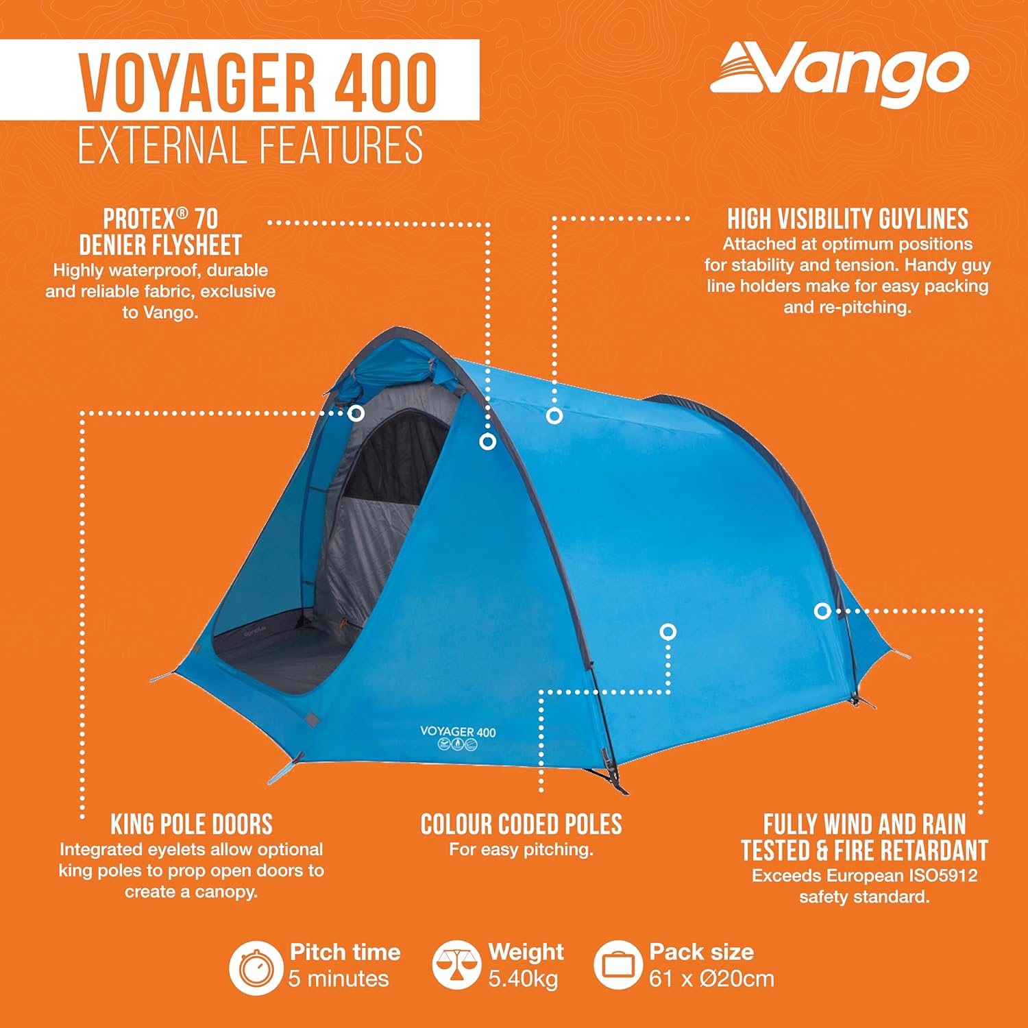 Vango Voyager Tent, Unisex Adult