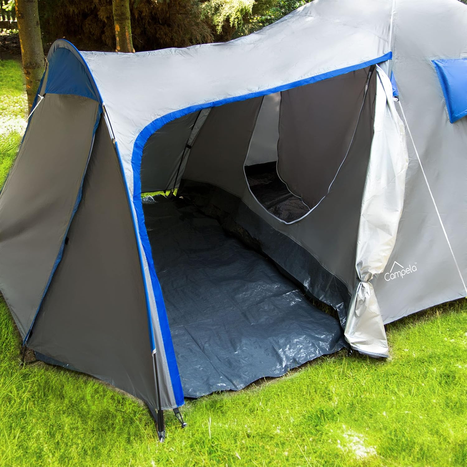 Campela Camping Tent, Family Camping Tent - 4 Person Camping Tent, Tropical-4 Model, Waterproof 3000m, Sealed Seams, CA0013