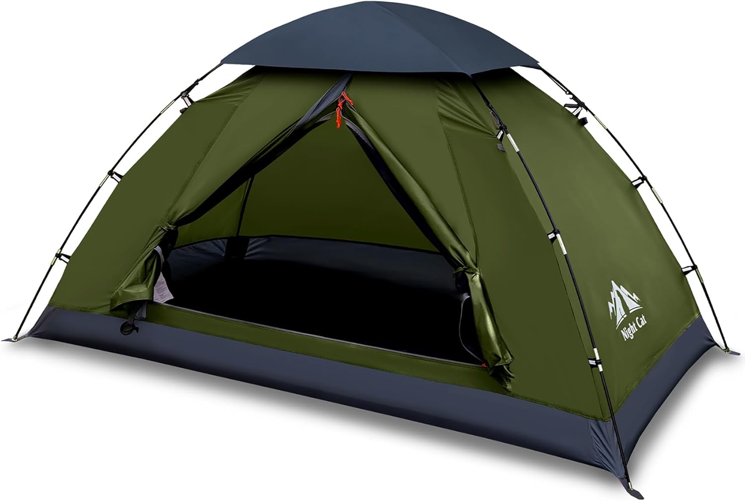 Night Cat 1 2 Person Camping Tent Waterproof Backpacking Tents Easy Setup Lightweight for Hiking Backyard