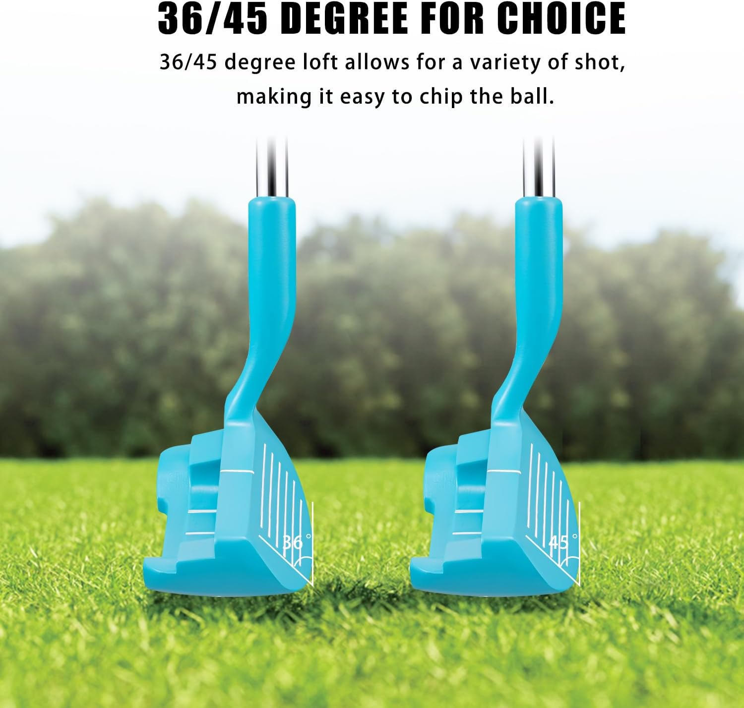 MAZEL Chipper Club Pitching Wedge for Men & Women,36/45 Degree - Save Stroke from Short Game,Right Hand