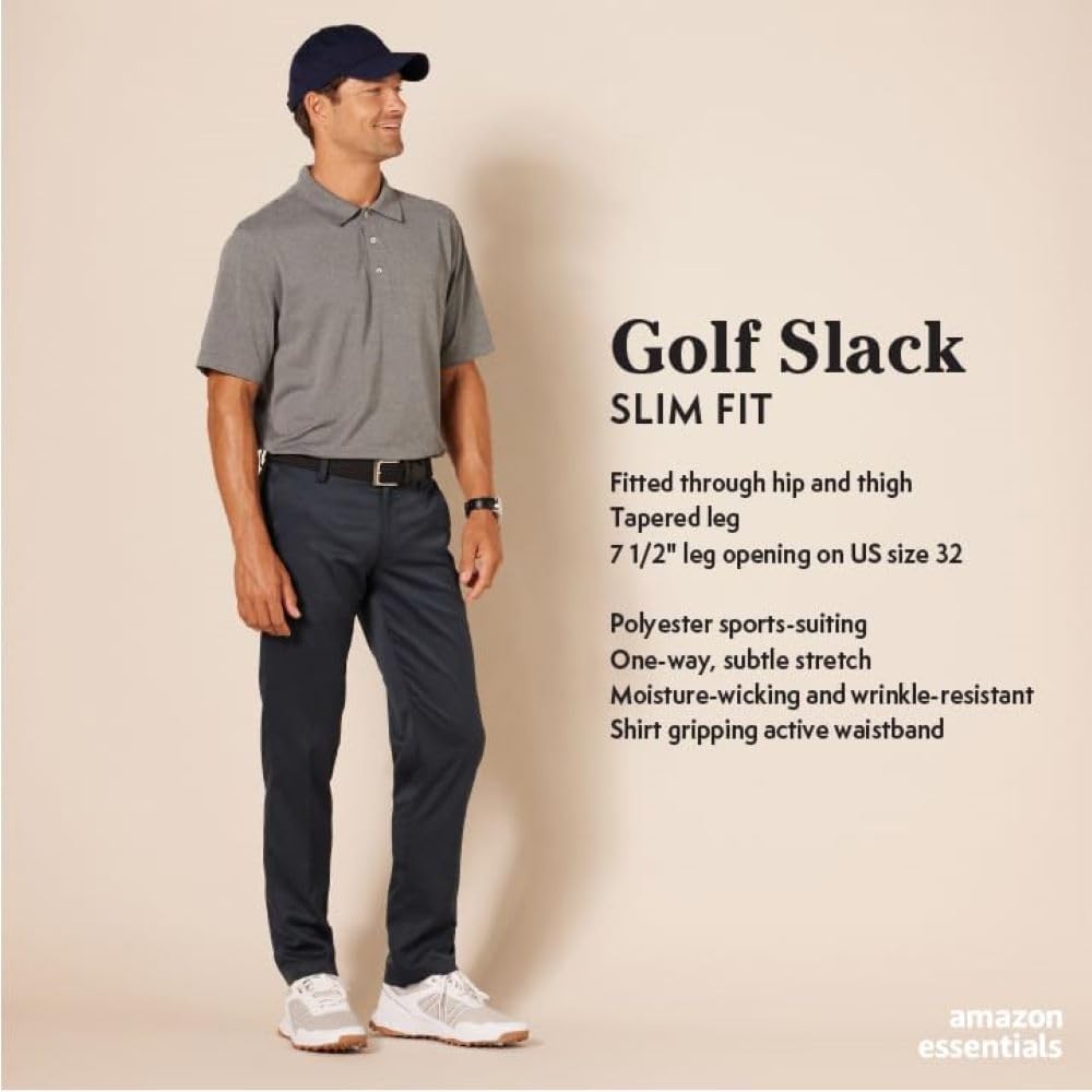 Amazon Essentials Men's Slim-Fit Stretch Golf Pant