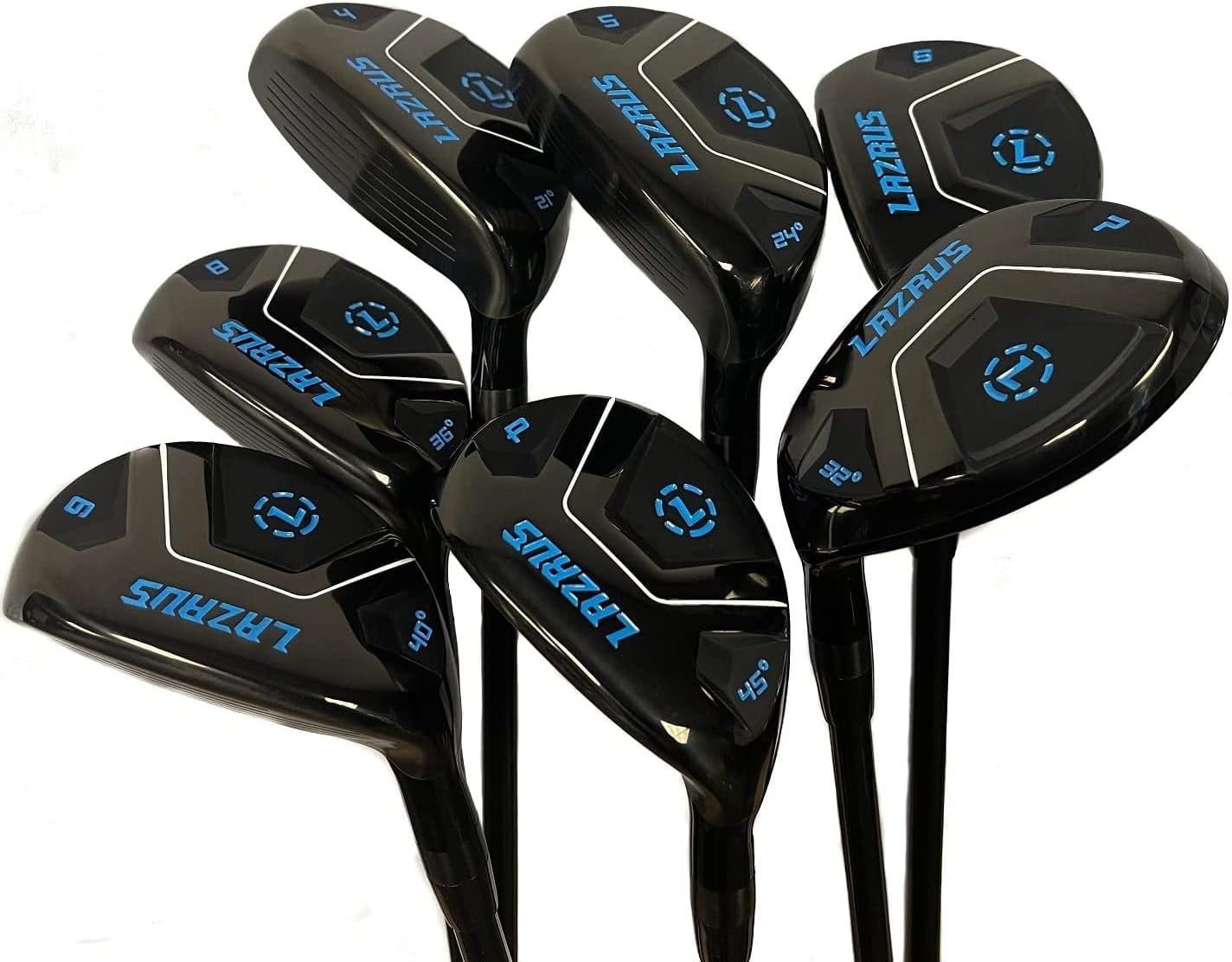 LAZRUS GOLF Premium Hybrid Golf Clubs for Men - 2,3,4,5,6,7,8,9,PW Right Hand & Left Hand Single Club, Graphite Shafts, Regular Flex