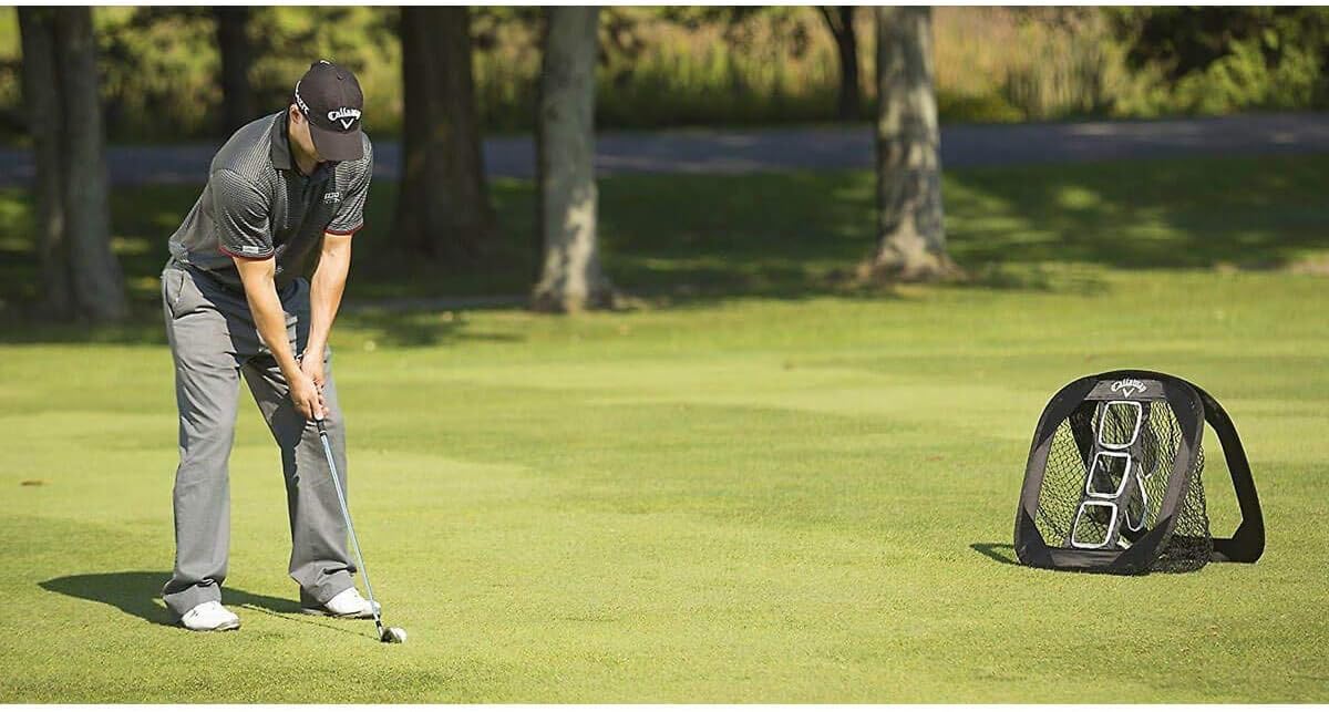 Callaway Chip-Shot Golf Chipping Net, Collapsible Golf Net for Outdoor & Indoor Practice, Black