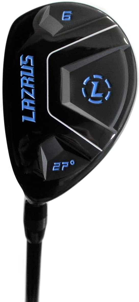 LAZRUS GOLF Premium Hybrid Golf Clubs for Men - 2,3,4,5,6,7,8,9,PW Right Hand & Left Hand Single Club, Graphite Shafts, Regular Flex