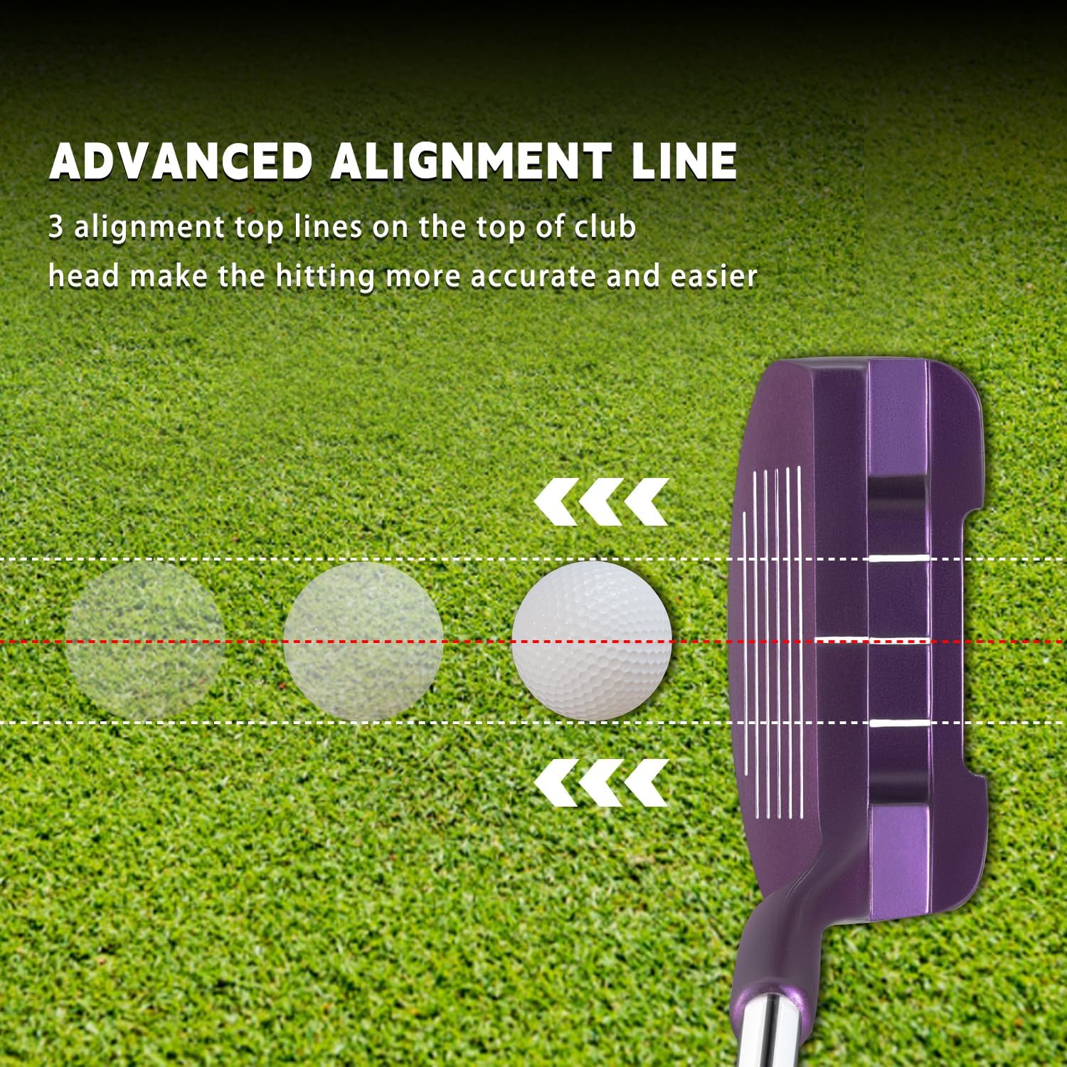 MAZEL Chipper Club Pitching Wedge for Men & Women,36/45 Degree - Save Stroke from Short Game,Right Hand