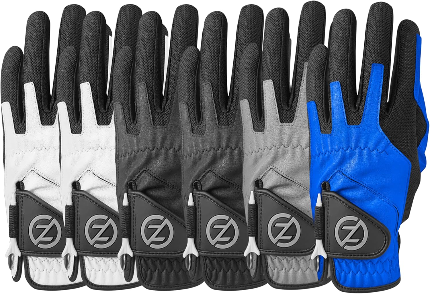Zero Friction Men's Synthetic Gloves Pack of 6