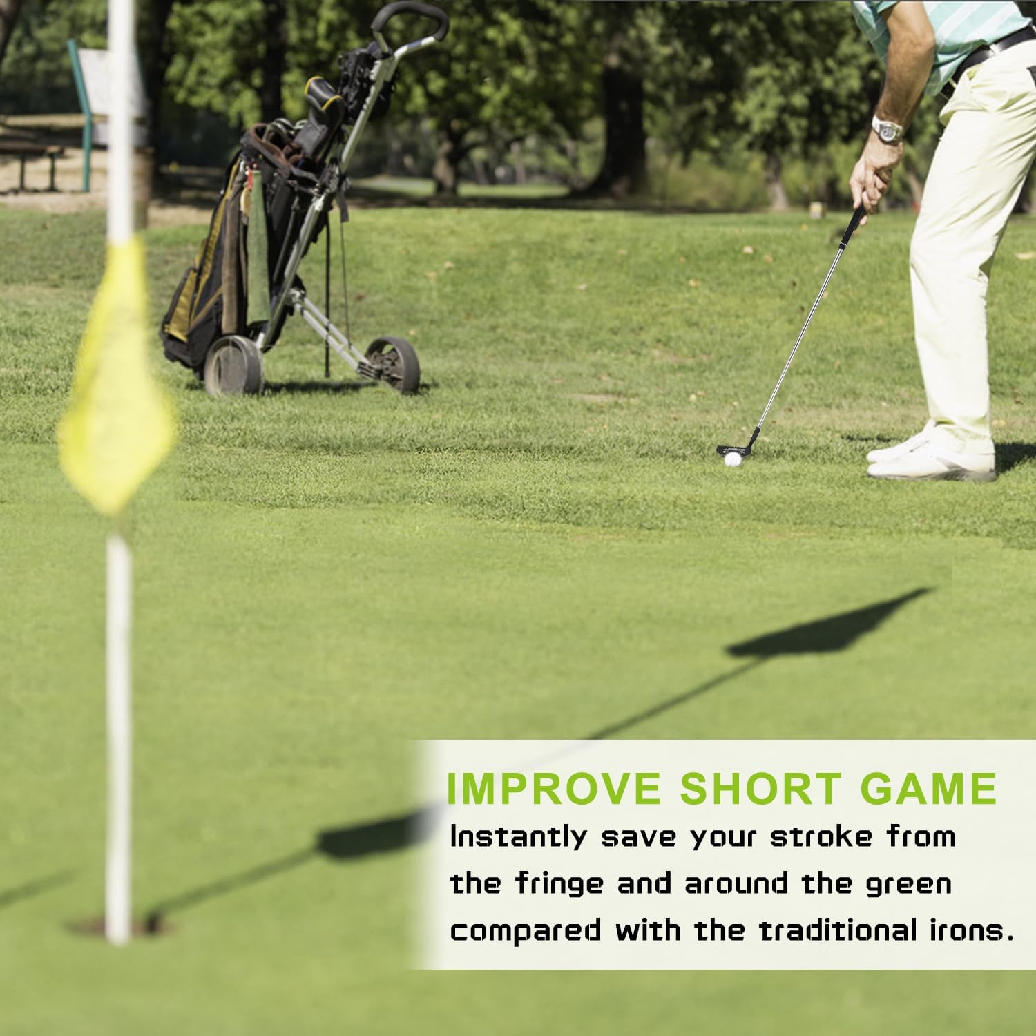 MAZEL Chipper Club Pitching Wedge for Men & Women,36/45 Degree - Save Stroke from Short Game,Right Hand