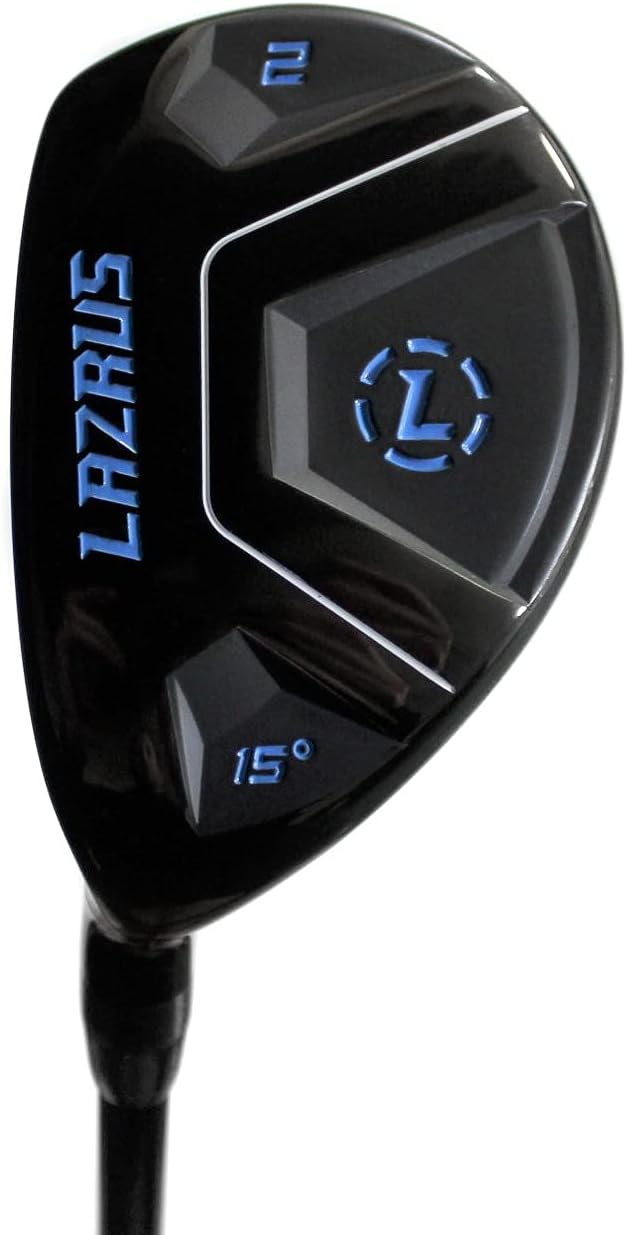 LAZRUS GOLF Premium Hybrid Golf Clubs for Men - 2,3,4,5,6,7,8,9,PW Right Hand & Left Hand Single Club, Graphite Shafts, Regular Flex