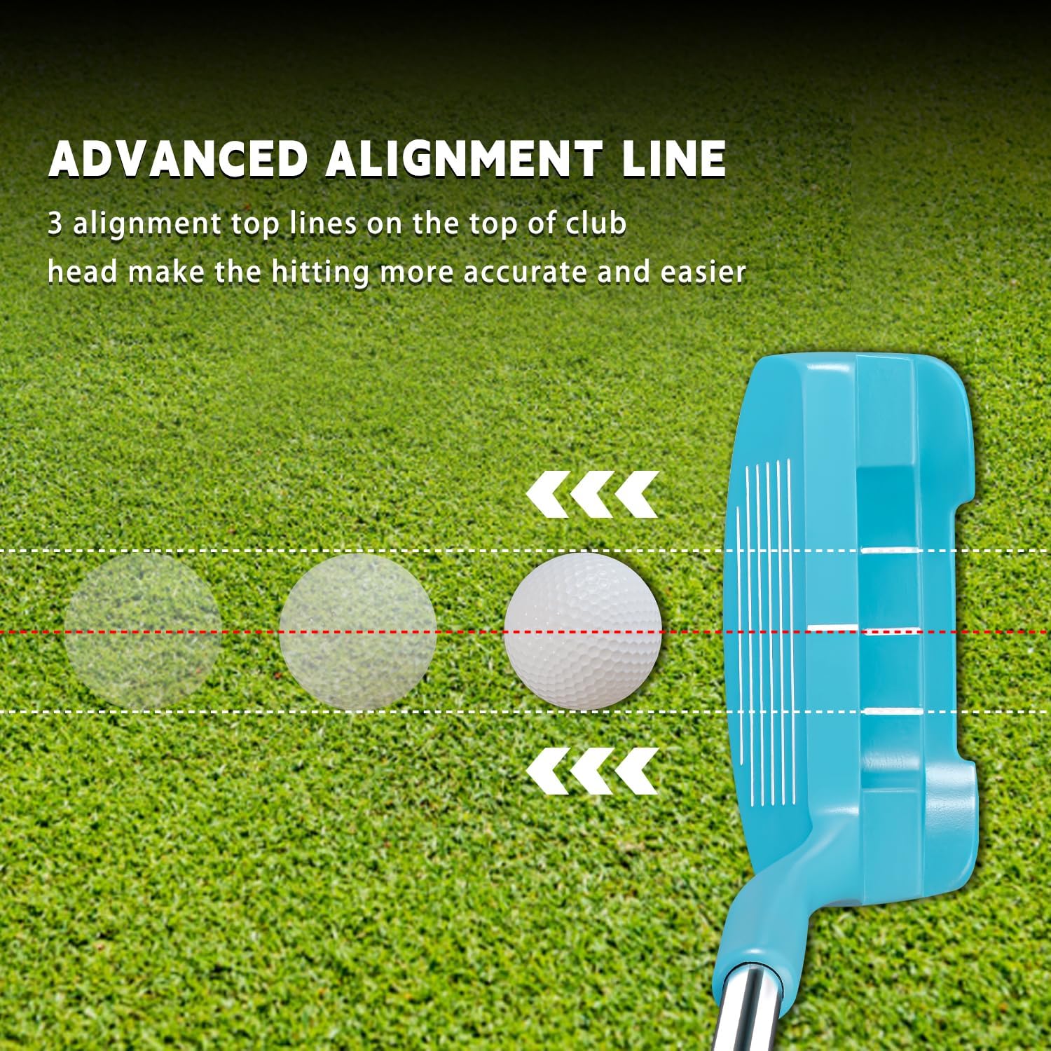 MAZEL Chipper Club Pitching Wedge for Men & Women,36/45 Degree - Save Stroke from Short Game,Right Hand