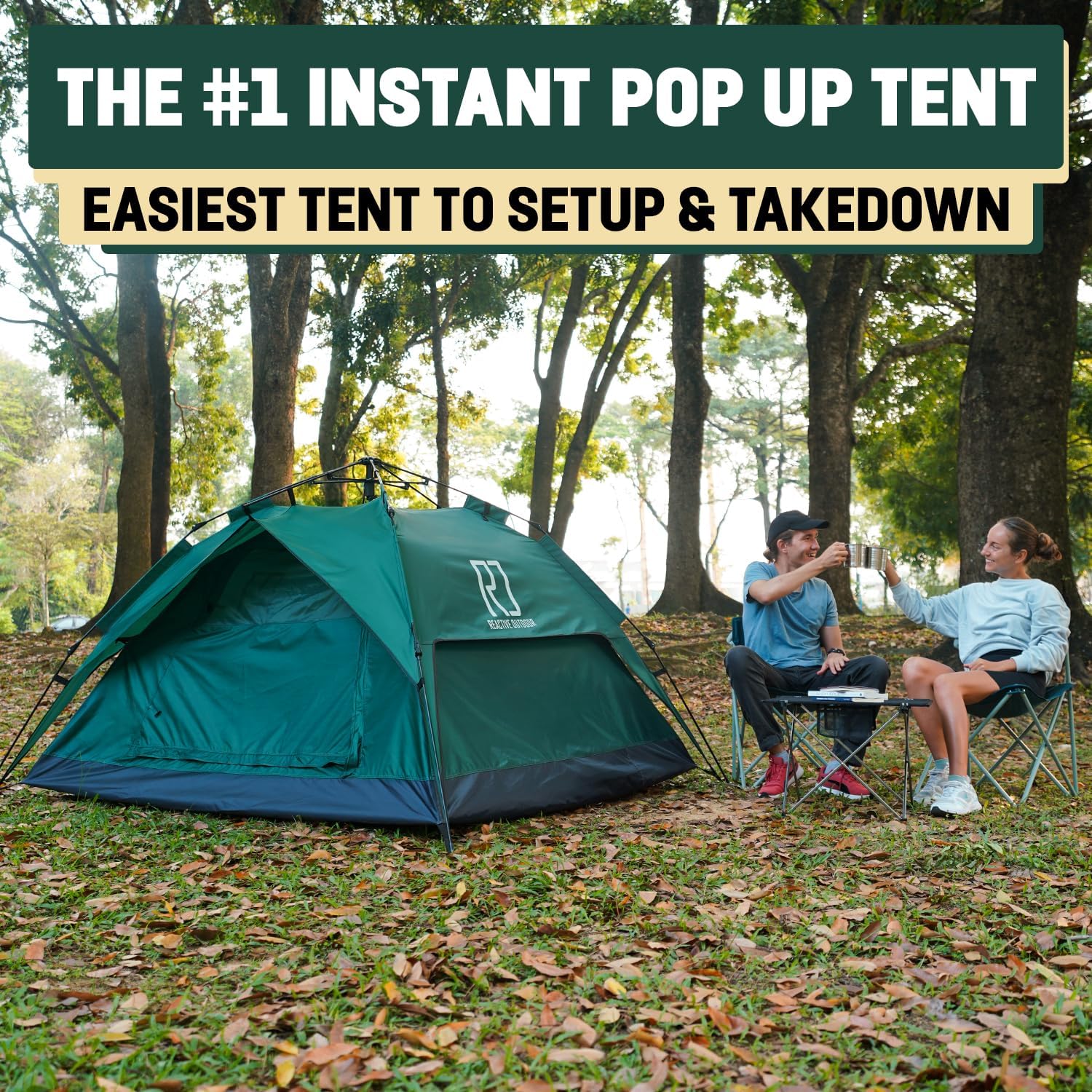 Reactive Outdoor Tent – 3 Second Tent – 3 Second Instant Tent for 2 – 3 Persons