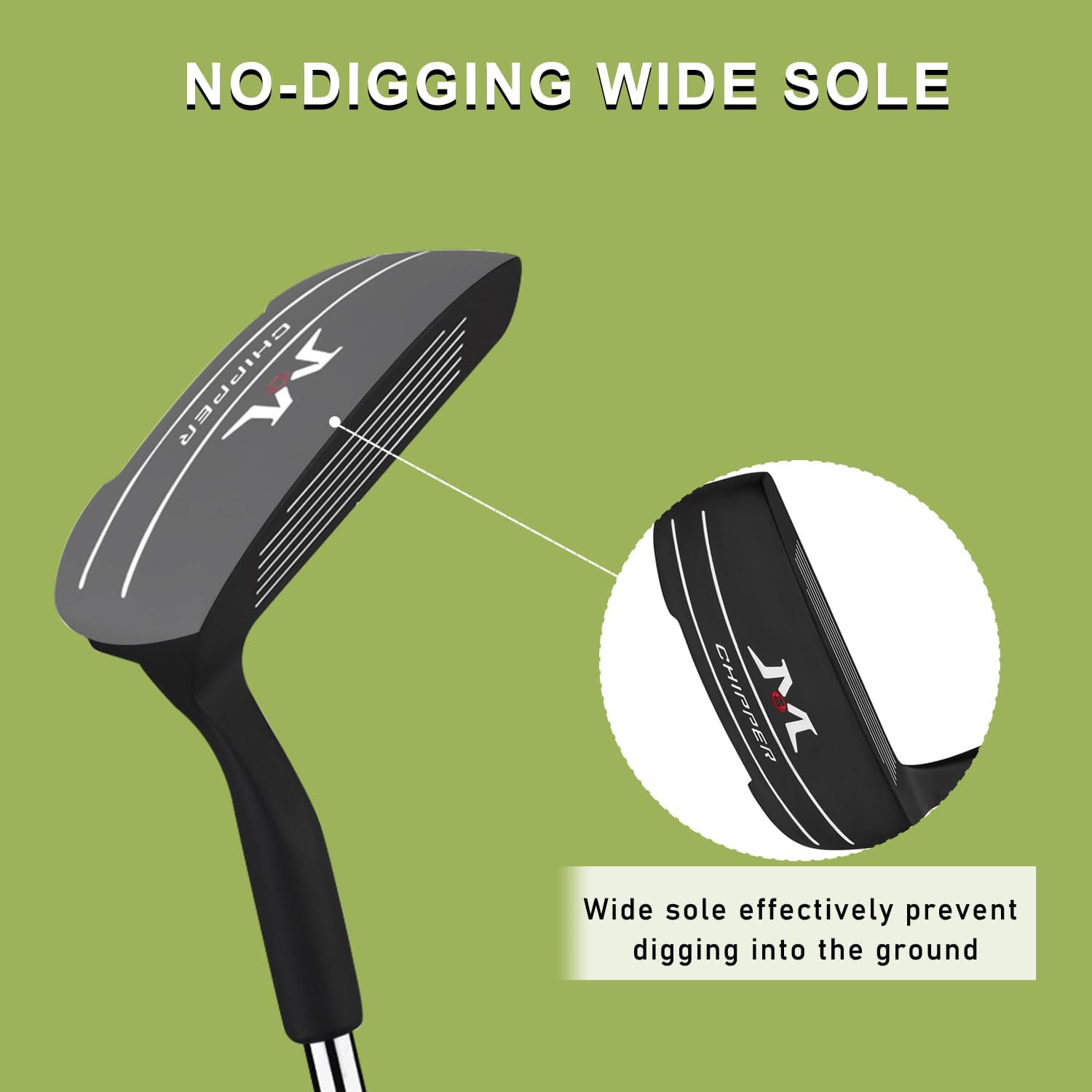 MAZEL Chipper Club Pitching Wedge for Men & Women,36/45 Degree - Save Stroke from Short Game,Right Hand
