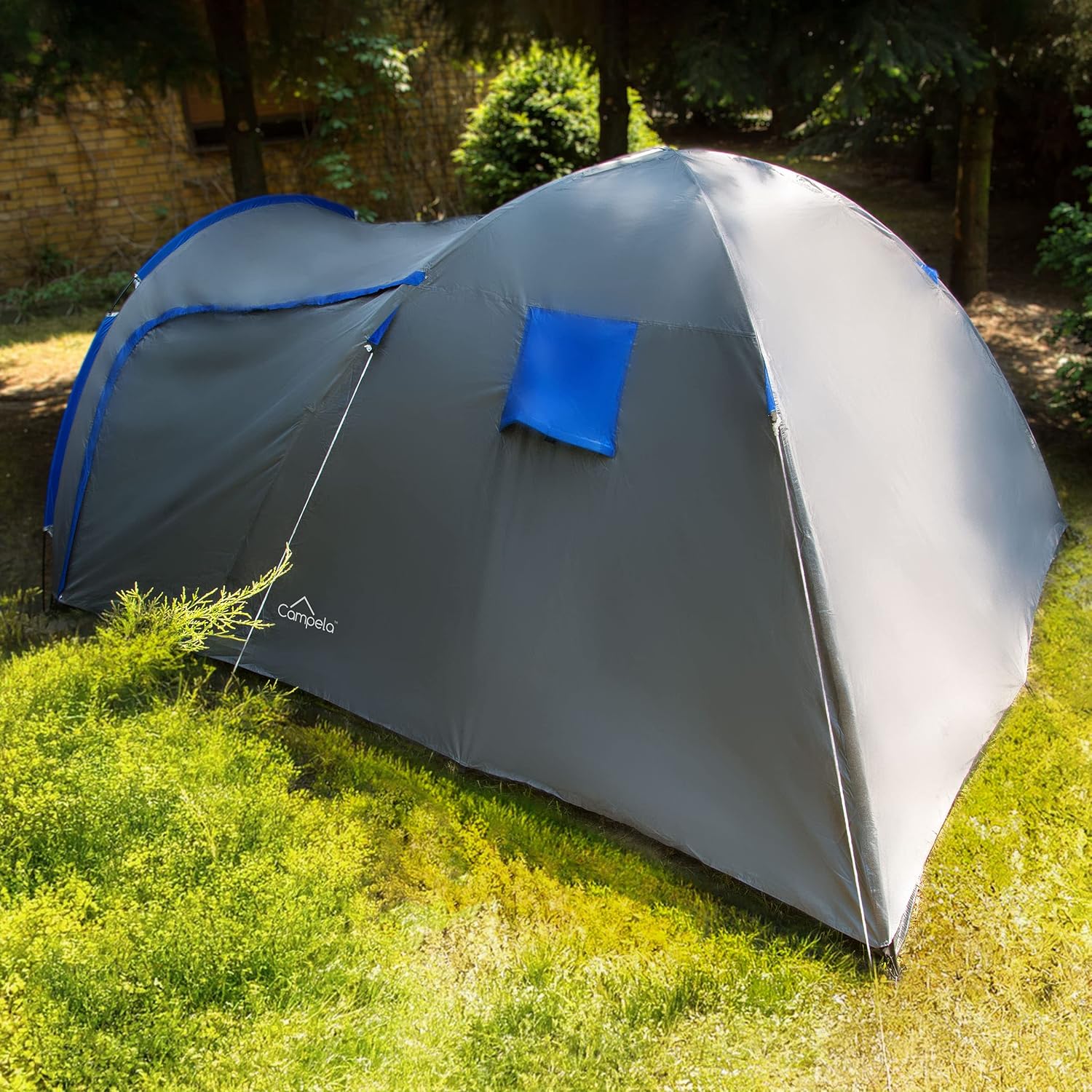 Campela Camping Tent, Family Camping Tent - 4 Person Camping Tent, Tropical-4 Model, Waterproof 3000m, Sealed Seams, CA0013