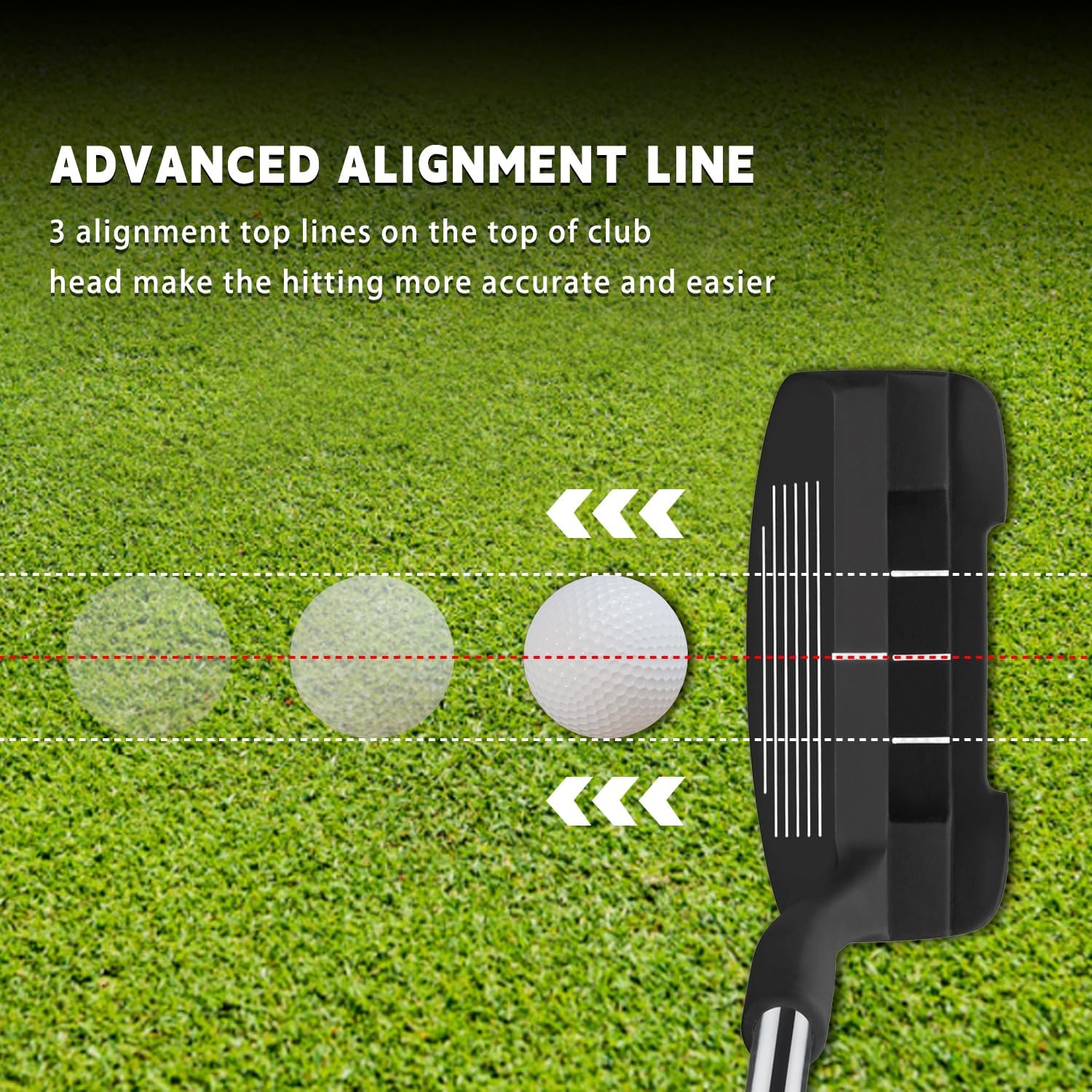 MAZEL Chipper Club Pitching Wedge for Men & Women,36/45 Degree - Save Stroke from Short Game,Right Hand