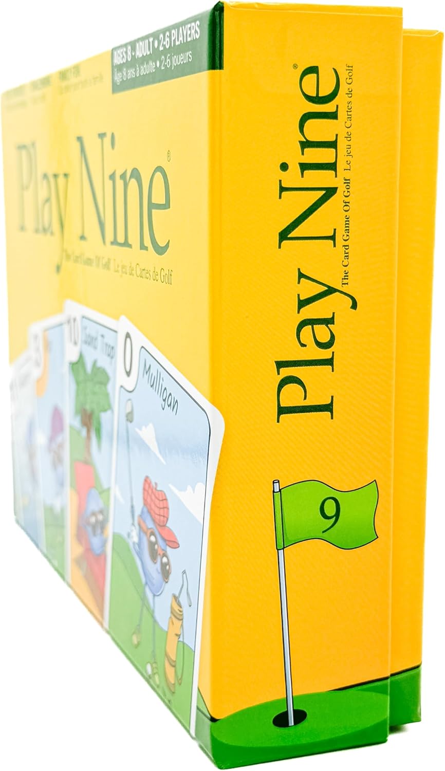 PLAY NINE - The Card Game for Families,Best Strategy Game For Couples, Fun Game Night Kids, Teens and Adults, The Perfect Golf Gift