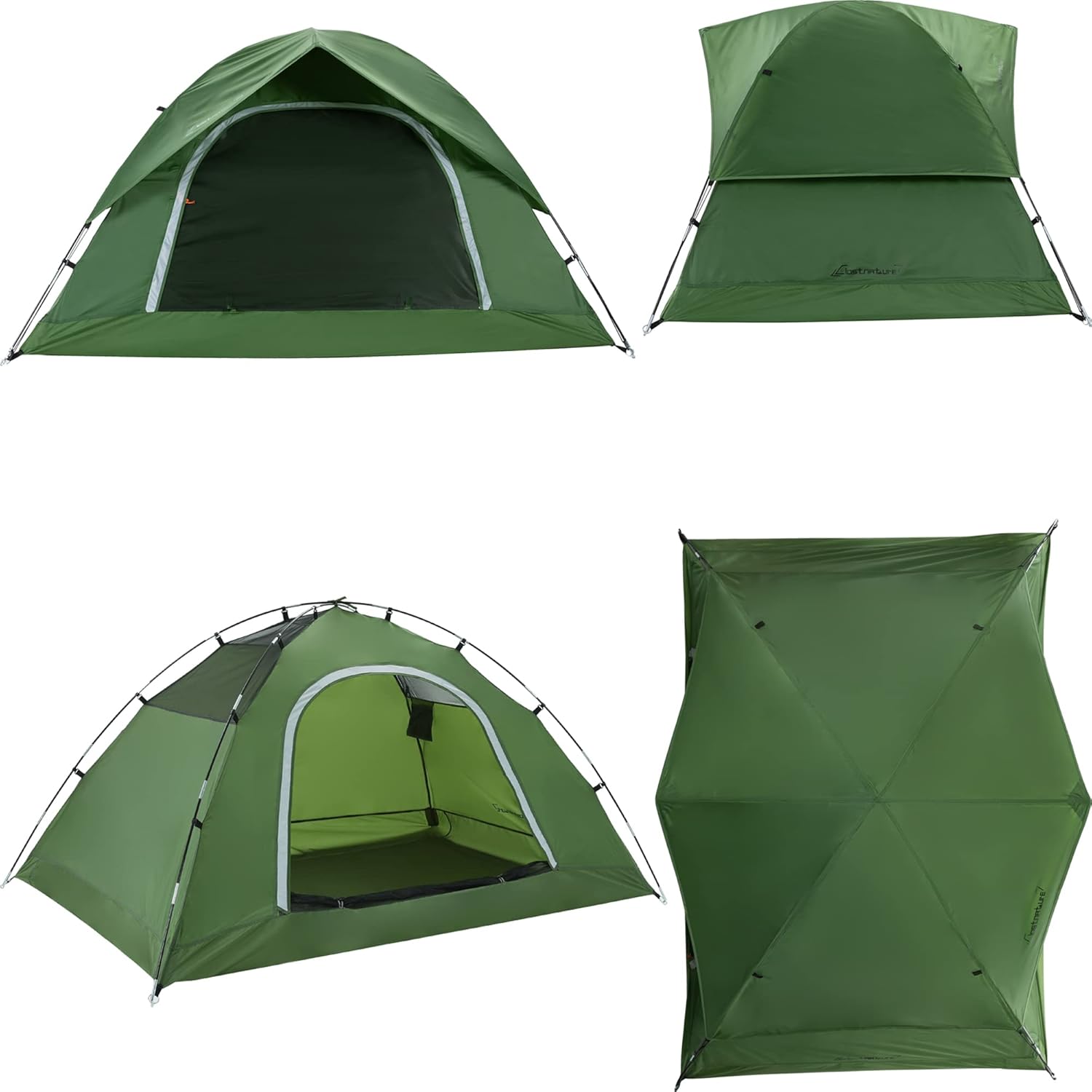 Clostnature 2/4 Person Camping Tent - Waterproof Outdoor Camping Tent, Lightweight Dome Tent, Compact Camping Tent with Small Size for Family