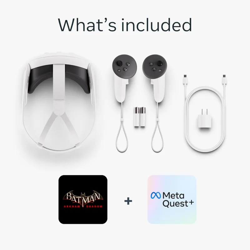 Meta Quest 3S 128GB — Get Batman: Arkham Shadow and a 3-Month Trial of Meta Quest+ Included — All-in-One Headset