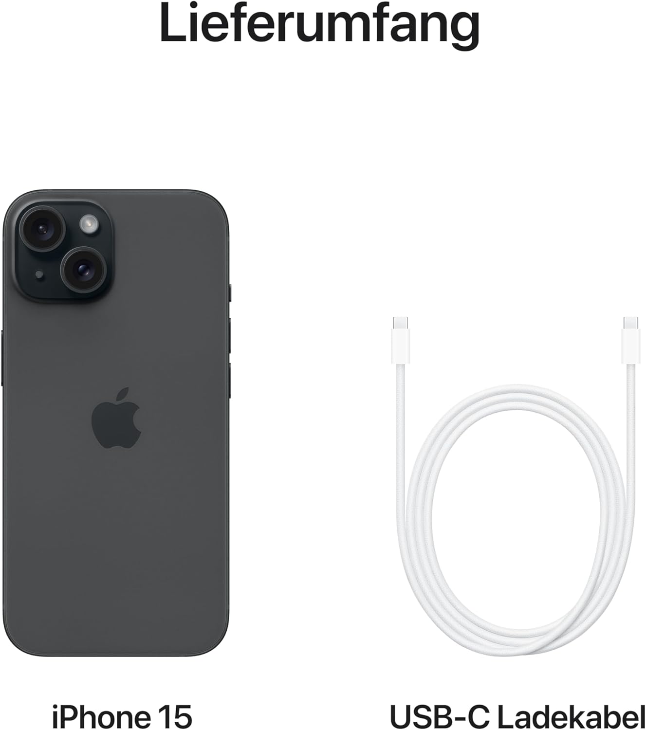 Apple iPhone 15 (128GB) - Black