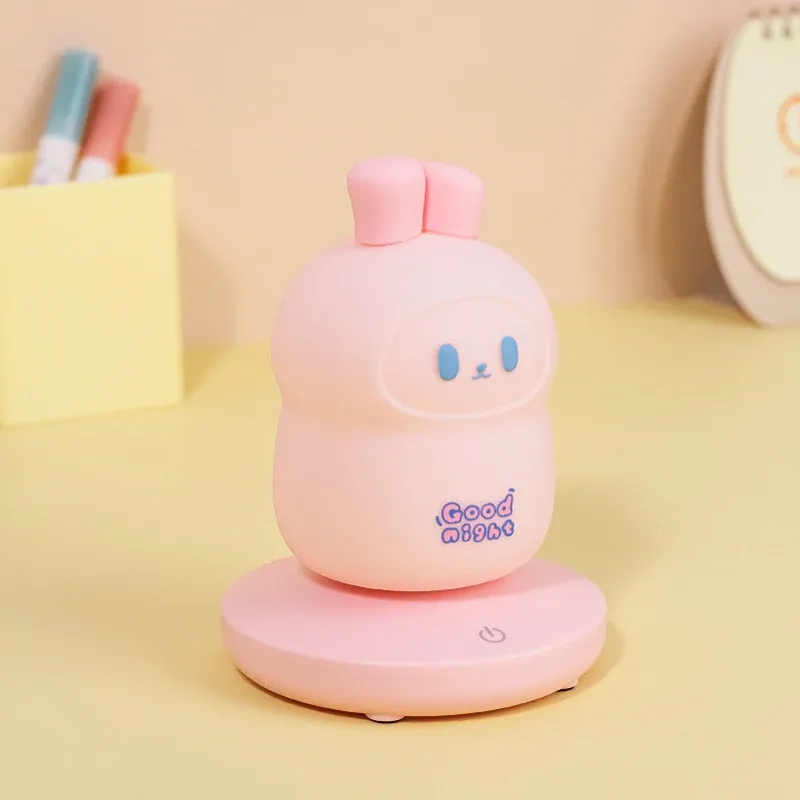 Silicone Night Light Led Cute Onion Rabbit Light