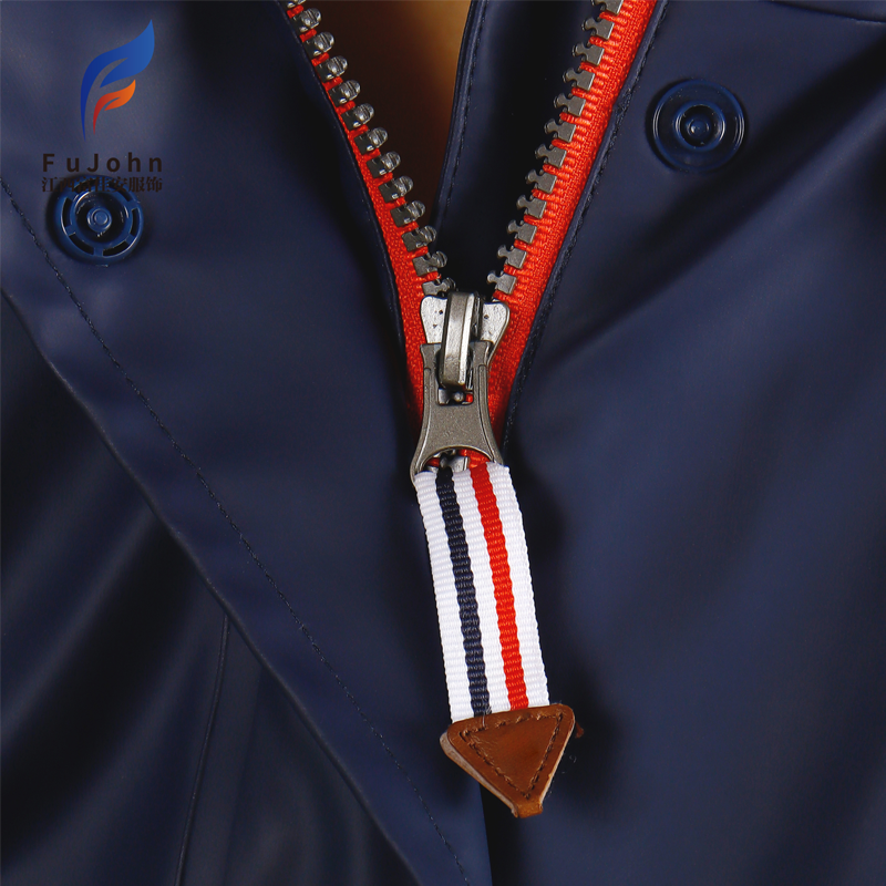 PU Waterproof Hooded Rain Coat Windproof Breathable Hooded  PU Coating Rain Coat Wholesale Waterproof PU Durable