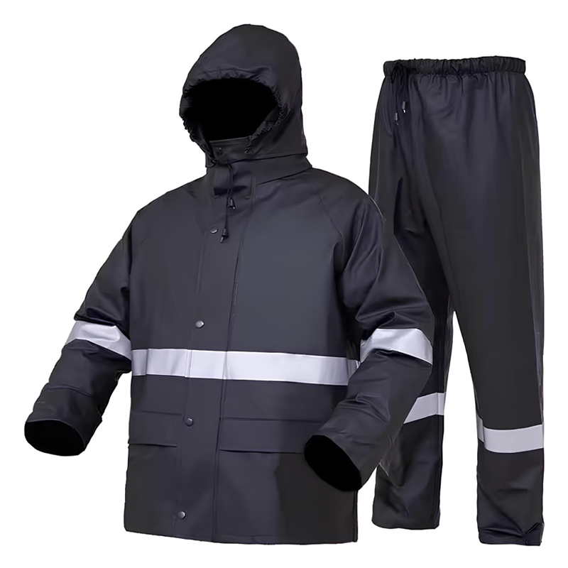 Adult Waterproof Raincoat with PU Coating  for Ultimate Rain Protection