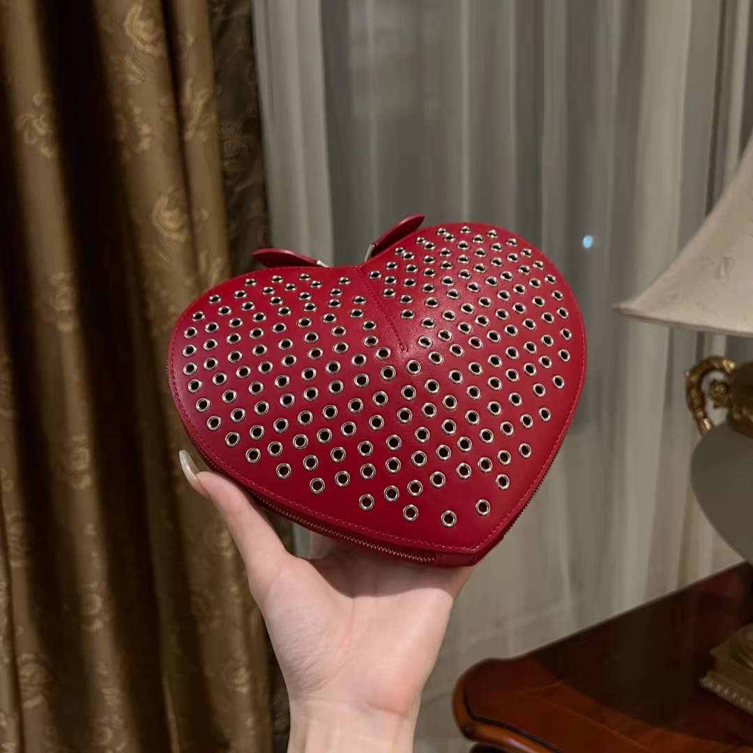 2024 ALAI New Luxury Heart Bag For Sac De Luxe Femme Bags for Women Bolsos De Mujer Mini Cross Bag Calfskin Love Bags A07