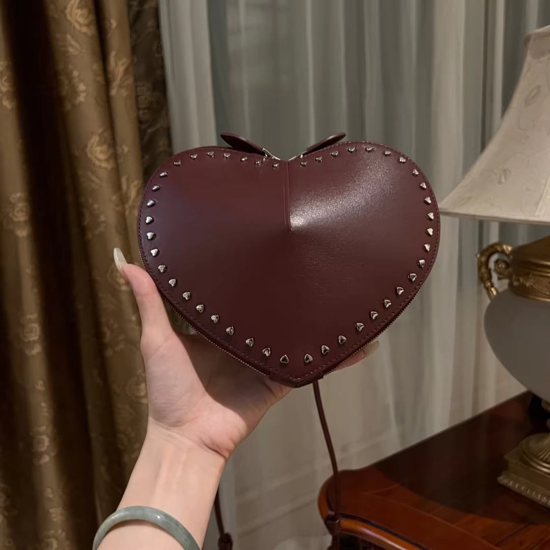 2024 ALAI New Luxury Heart Bag For Sac De Luxe Femme Bags for Women Bolsos De Mujer Mini Cross Bag Calfskin Love Bags A04