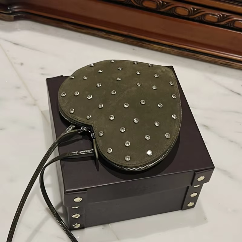 2024 ALAI New Luxury Heart Bag For Sac De Luxe Femme Bags for Women Bolsos De Mujer Mini Cross Bag Calfskin Love Bags A06