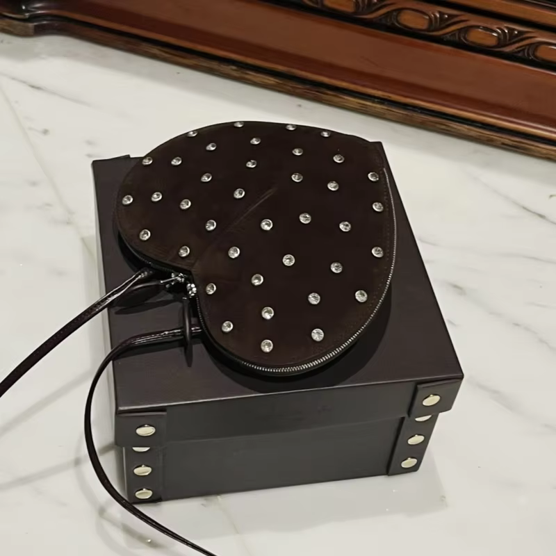 2024 ALAI New Luxury Heart Bag For Sac De Luxe Femme Bags for Women Bolsos De Mujer Mini Cross Bag Calfskin Love Bags A06