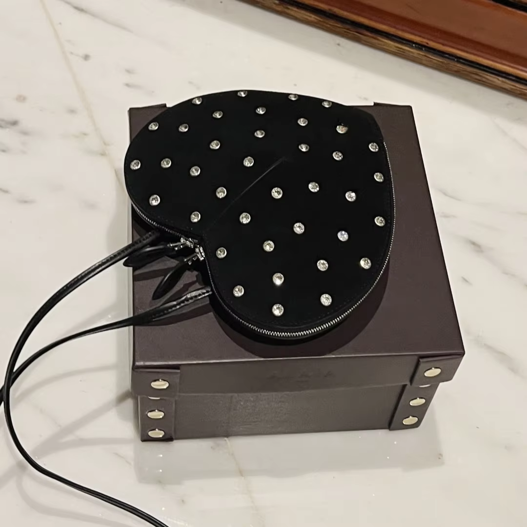 2024 ALAI New Luxury Heart Bag For Sac De Luxe Femme Bags for Women Bolsos De Mujer Mini Cross Bag Calfskin Love Bags A06