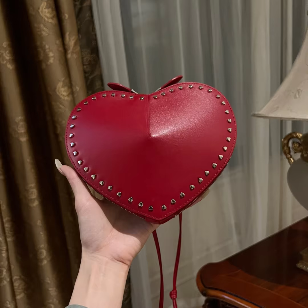 2024 ALAI New Luxury Heart Bag For Sac De Luxe Femme Bags for Women Bolsos De Mujer Mini Cross Bag Calfskin Love Bags A04