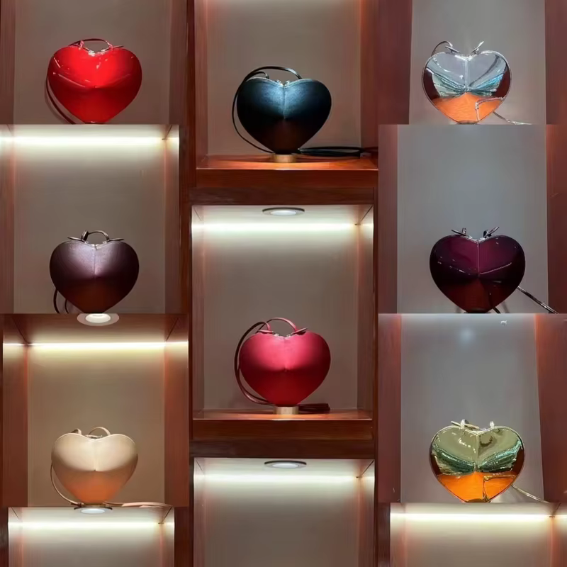 2024 ALAI New Luxury Heart Bag For Sac De Luxe Femme Bags for Women Bolsos De Mujer Mini Cross Bag Calfskin Love Bags A03