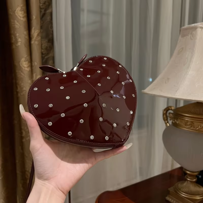 2024 ALAI New Luxury Heart Bag For Sac De Luxe Femme Bags for Women Bolsos De Mujer Mini Cross Bag Calfskin Love Bags A03