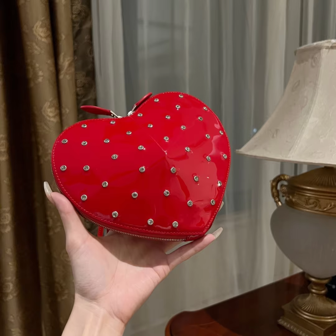 2024 ALAI New Luxury Heart Bag For Sac De Luxe Femme Bags for Women Bolsos De Mujer Mini Cross Bag Calfskin Love Bags A03