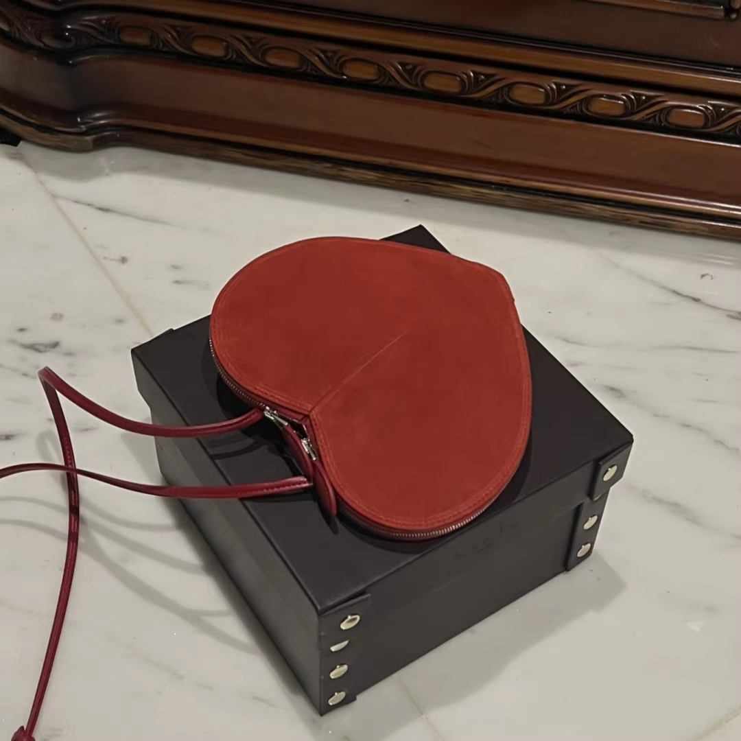 2024 ALAI New Luxury Heart Bag For Sac De Luxe Femme Bags for Women Bolsos De Mujer Mini Cross Bag Calfskin Love Bags A05