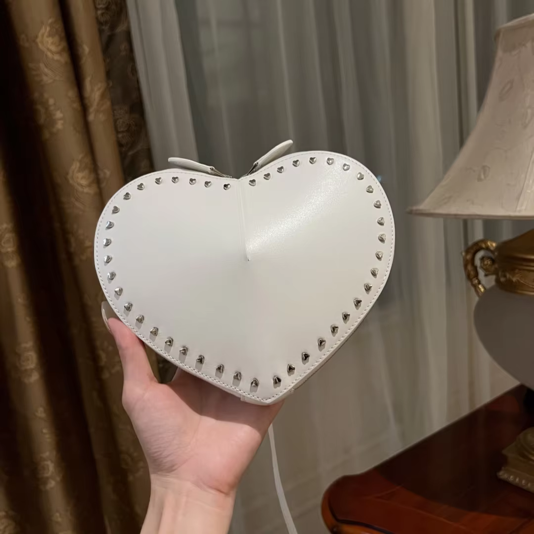 2024 ALAI New Luxury Heart Bag For Sac De Luxe Femme Bags for Women Bolsos De Mujer Mini Cross Bag Calfskin Love Bags A04