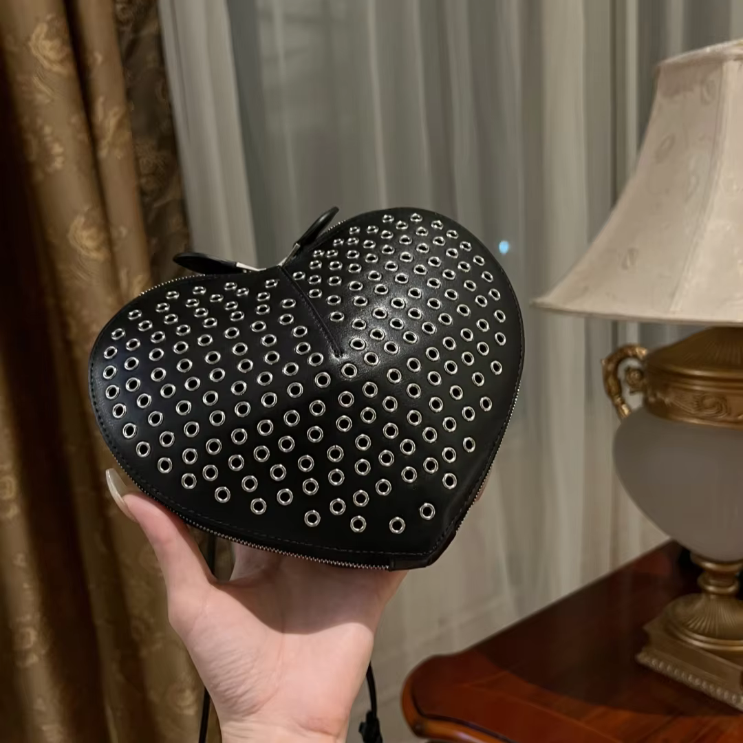 2024 ALAI New Luxury Heart Bag For Sac De Luxe Femme Bags for Women Bolsos De Mujer Mini Cross Bag Calfskin Love Bags A07