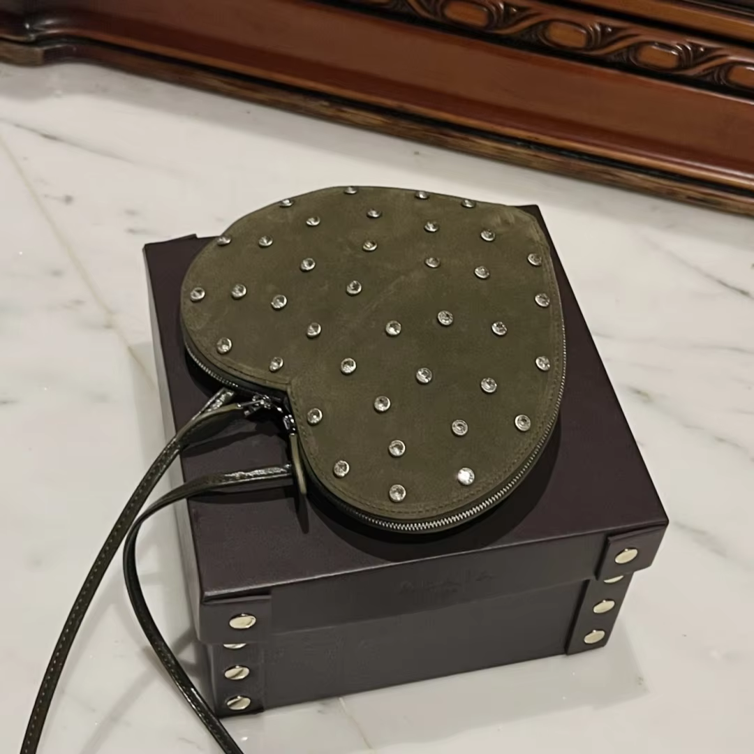 2024 ALAI New Luxury Heart Bag For Sac De Luxe Femme Bags for Women Bolsos De Mujer Mini Cross Bag Calfskin Love Bags A06