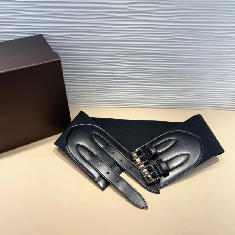 Top Quality ALAI Cummerbunds 10cmWide Female Luxury Pin Buckle Fashion Italian Handmade Elastic Force Accessory Waist Belt