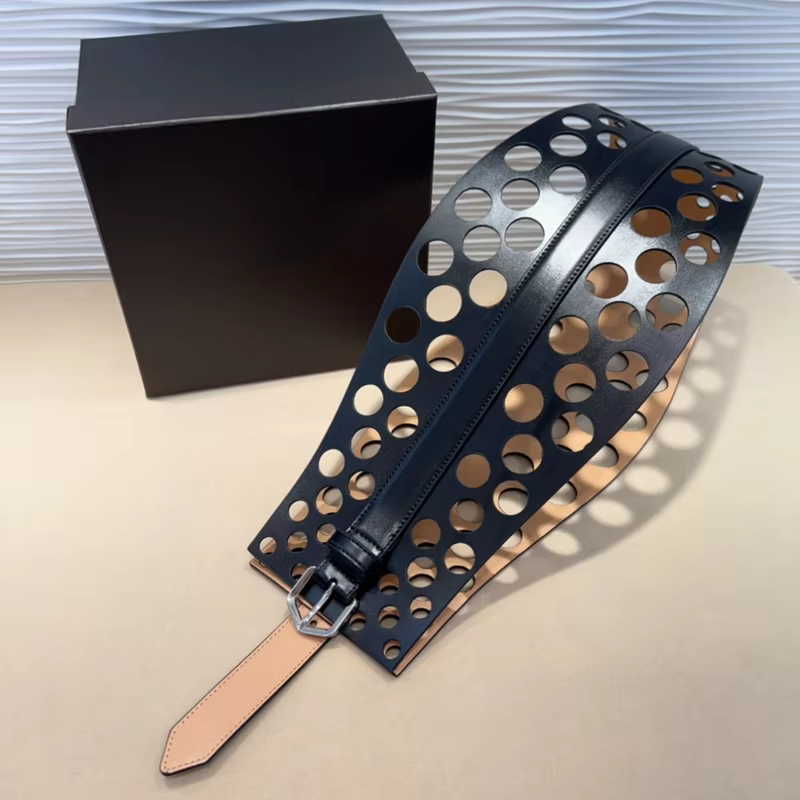 Women's Cowhide Big Belt Waistband Female Belts Waist Belt Cummerbunds Belt for Ladies Leather Belt Wide Belt for Women ALAI